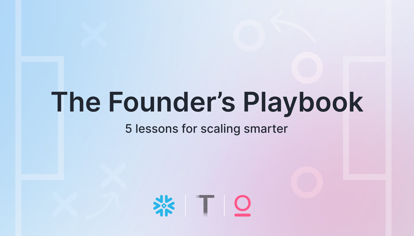 The Founder's Playbook hero image