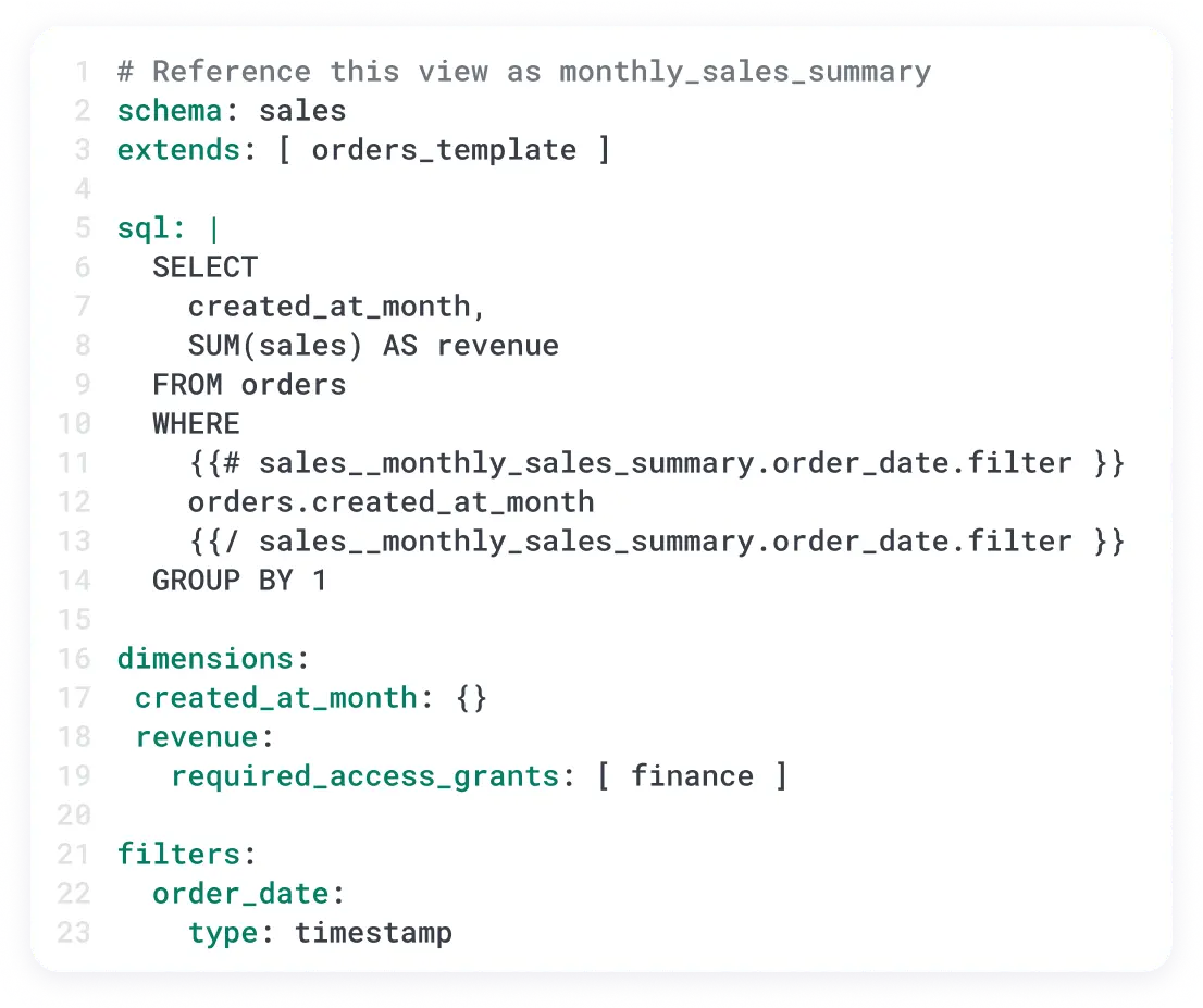 A view of the omni data model highlight various features